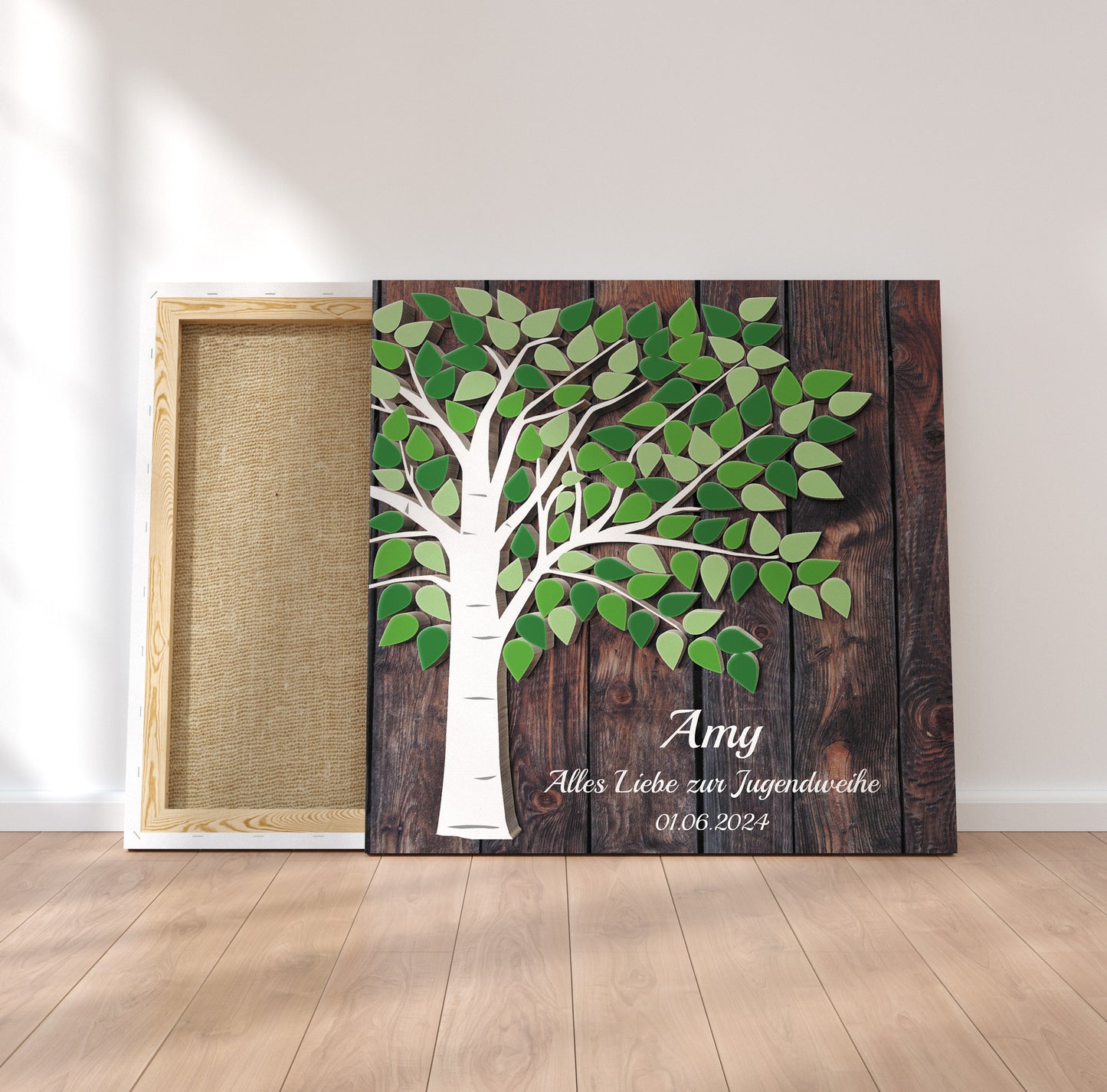 Jugendweihe Geschenk Gästebuch für Mädchen Junge Lebensbaum