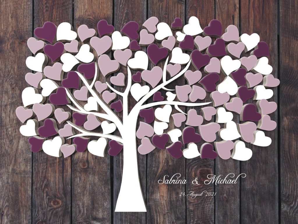 Beere Hochzeitsgästebuch & alternative Gästebücher zur Hochzeit