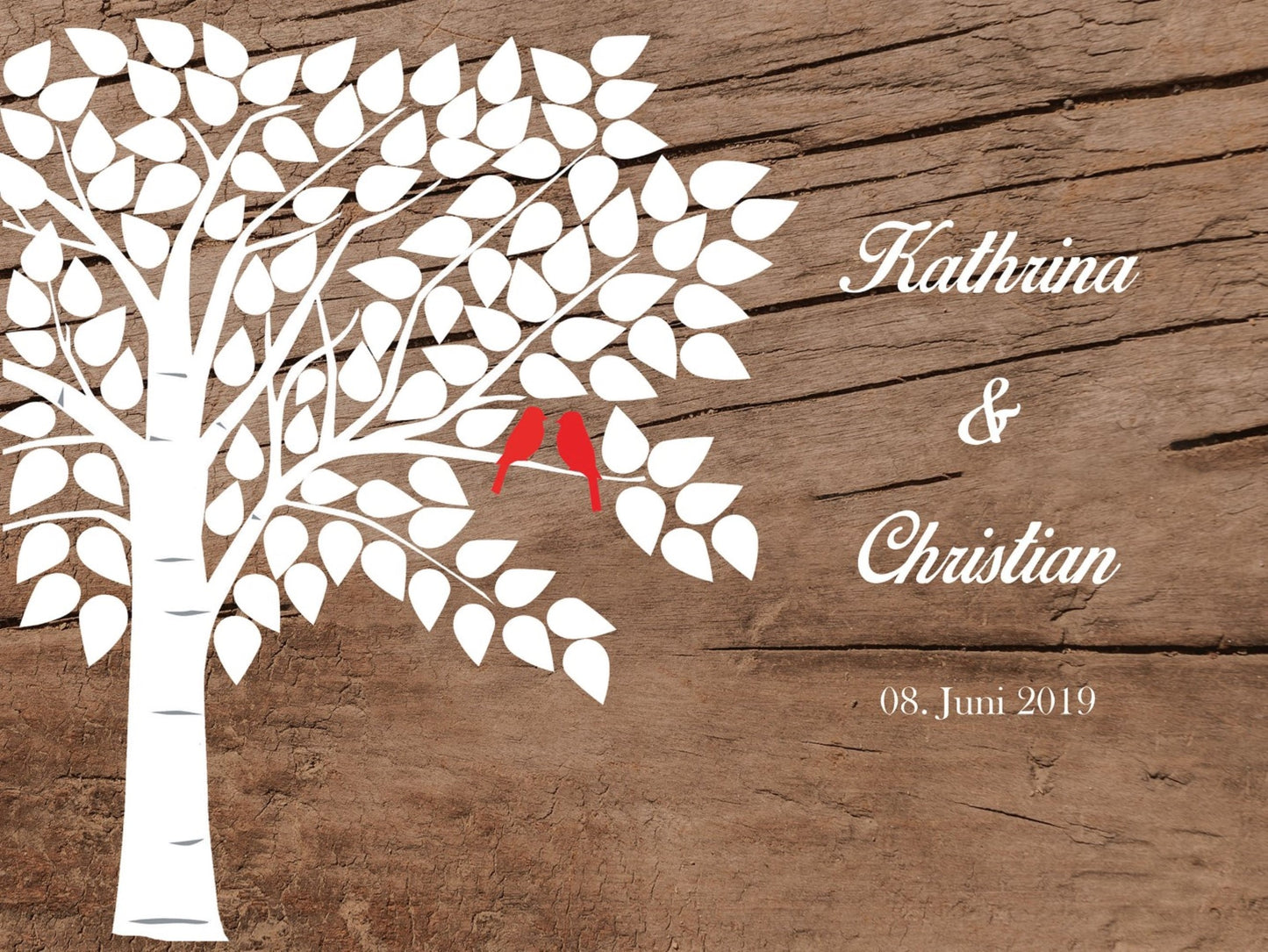 Hochzeitsgästebuch Gästebaum Hochzeitsbaum