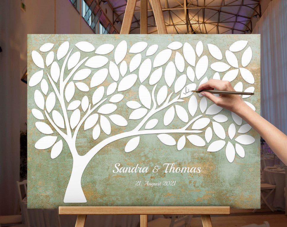 Gästebuch Hochzeit, Hochzeitsgästebuch Vintage Boho