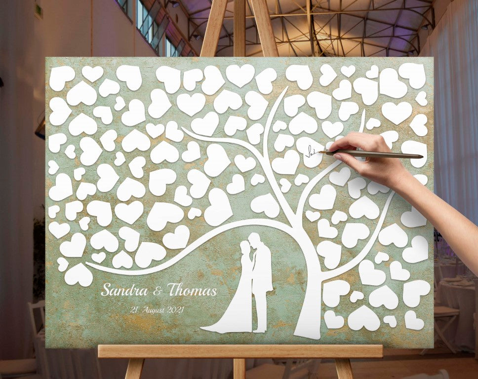 Gästebuch Hochzeit, Hochzeitsgästebuch Vintage Boho