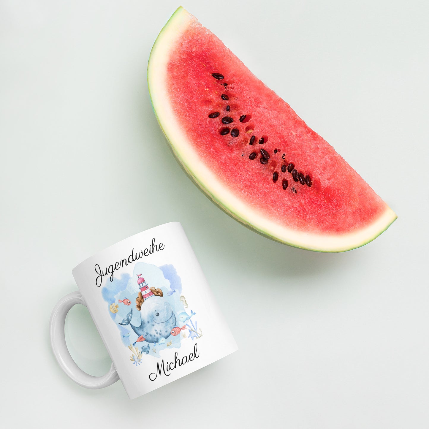 Jugensweihe Geschenk personalisierte Tasse
