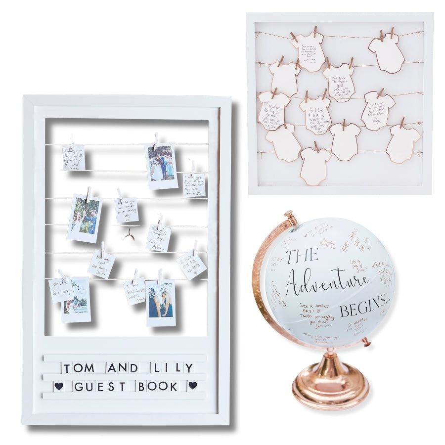 Globus Welkarte Gästebuch, besonderes Geschenk.