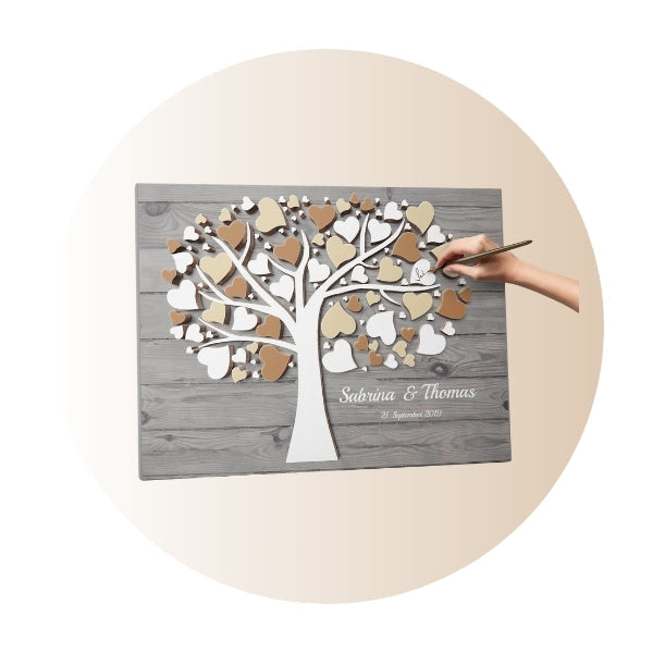 Grau Leinwandgastebuch, Keilrahmen. Holz staffelei.