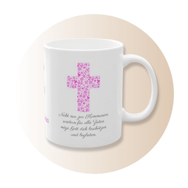 kommunionsgeschenke mit Namen und Datum. Personalisierte Geschenke für Mädchen und Junge.