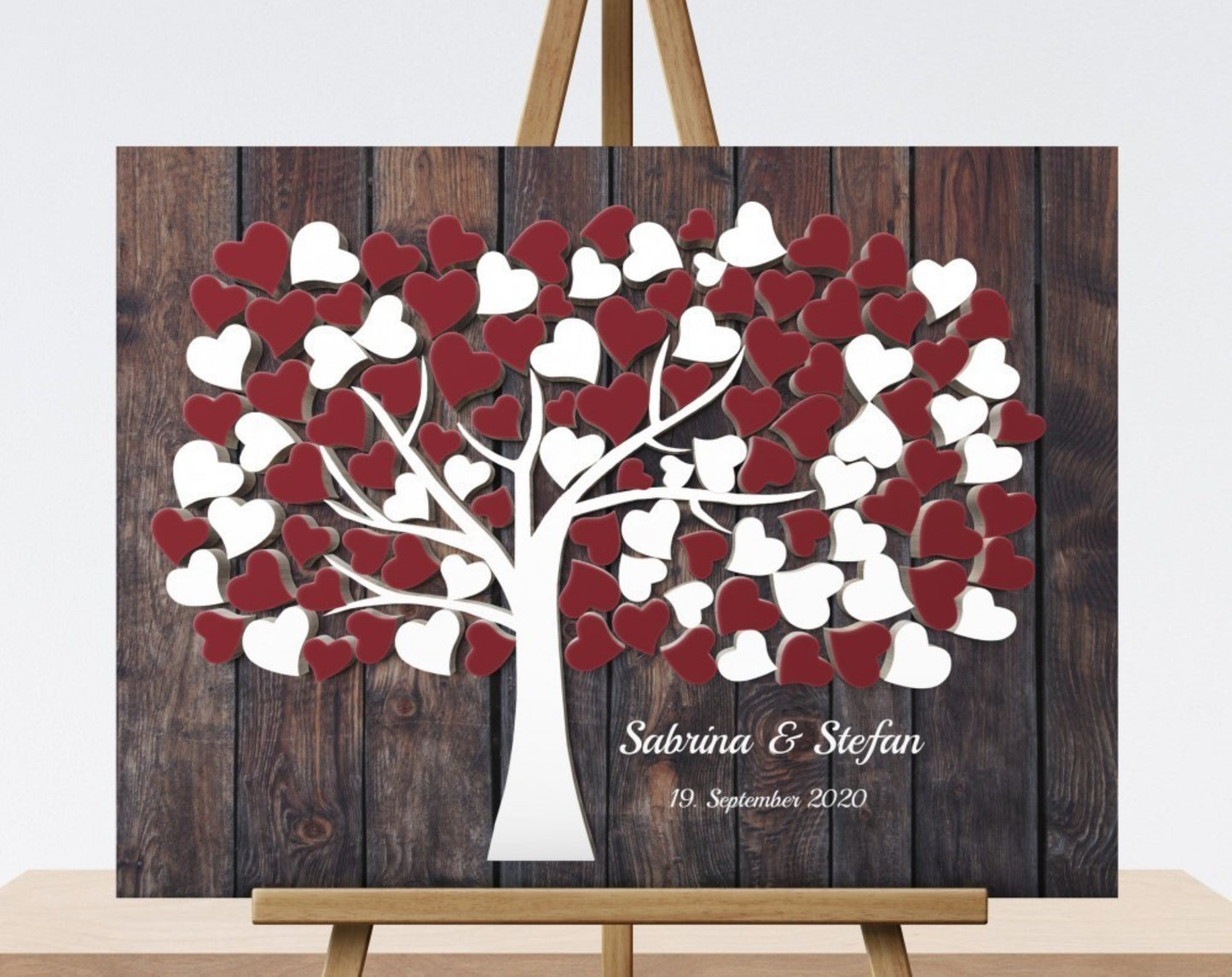 Hochzeitsgästebuch alternative Gästebücher zur Hochzeit Rot