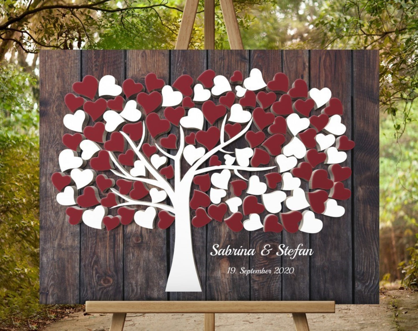 Hochzeitsgästebuch alternative Gästebücher zur Hochzeit Rot