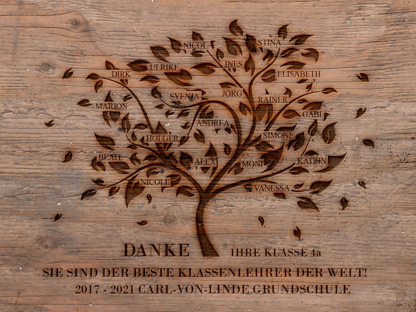 Klassenbaum Lehrer Erzieher Geschenk Klassen Liste