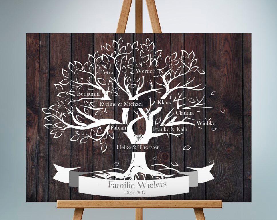 Stammbaum Familienstammbaum Silberhochzeit