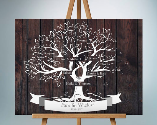 Stammbaum Familienstammbaum Silberhochzeit