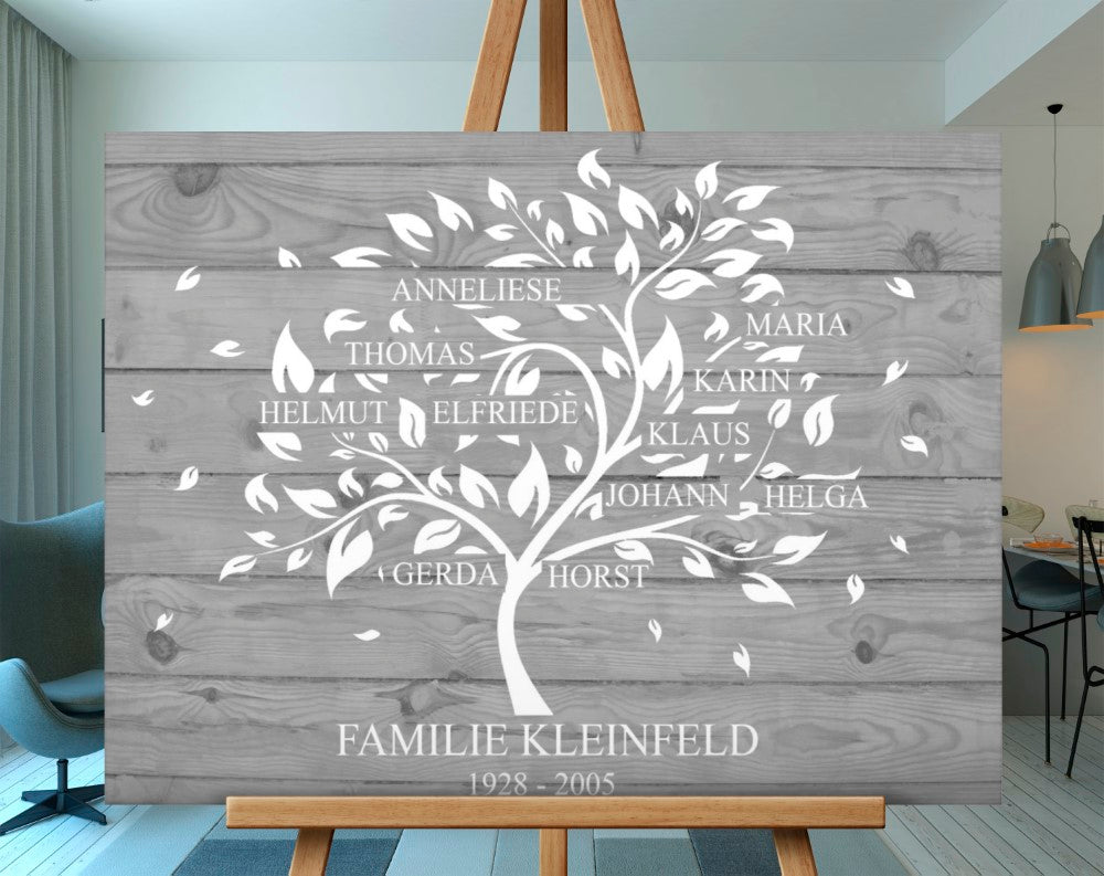 Stammbaum Familienstammbaum Silberhochzeit Geschenk