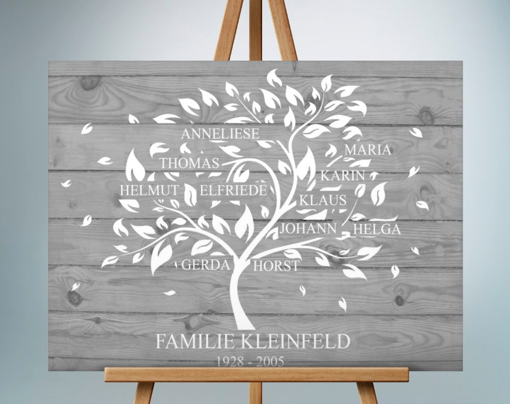 Stammbaum Familienstammbaum Silberhochzeit Geschenk