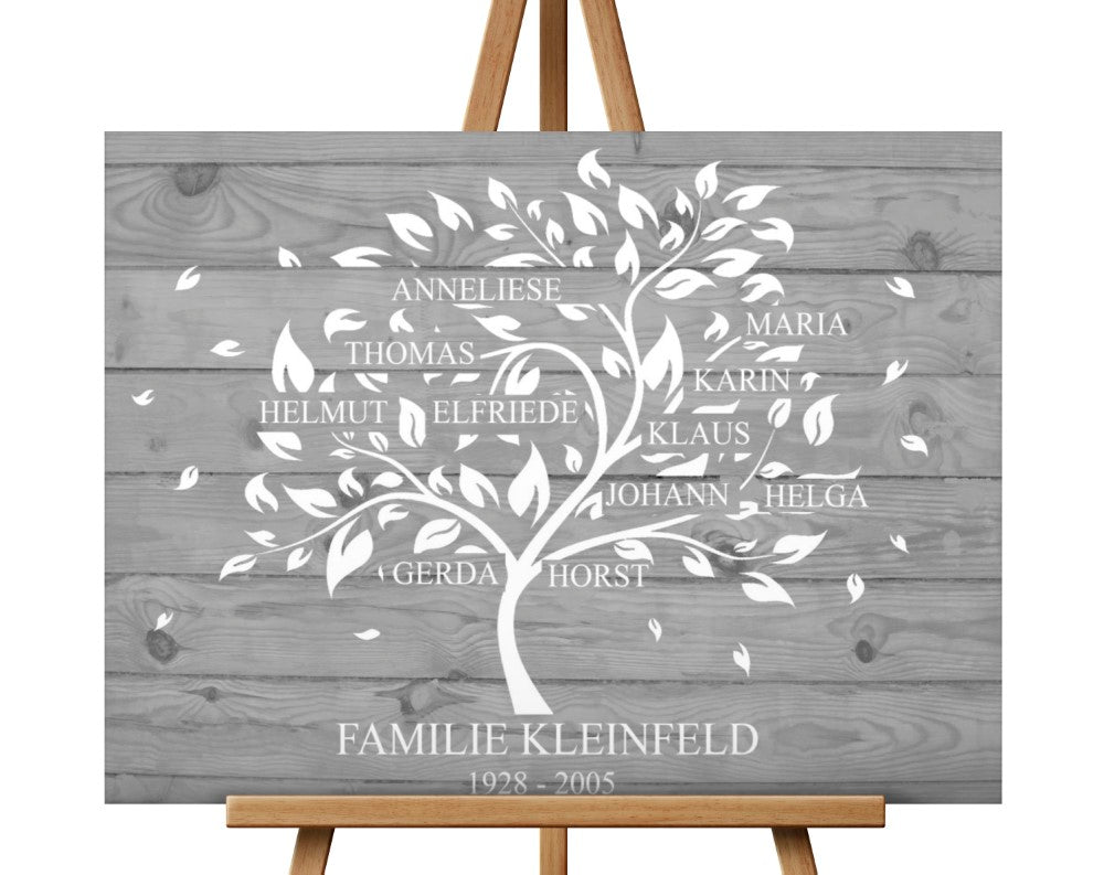 Stammbaum Familienstammbaum Silberhochzeit Geschenk