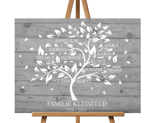 Stammbaum Familienstammbaum Silberhochzeit Geschenk