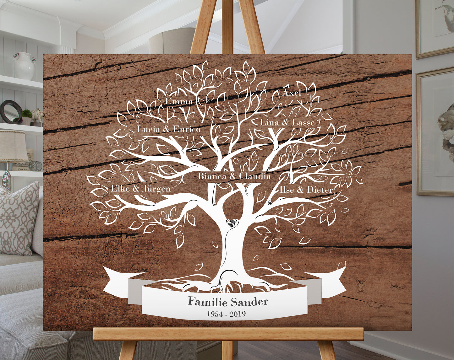 Stammbaum Familienstammbaum Leinwandbild