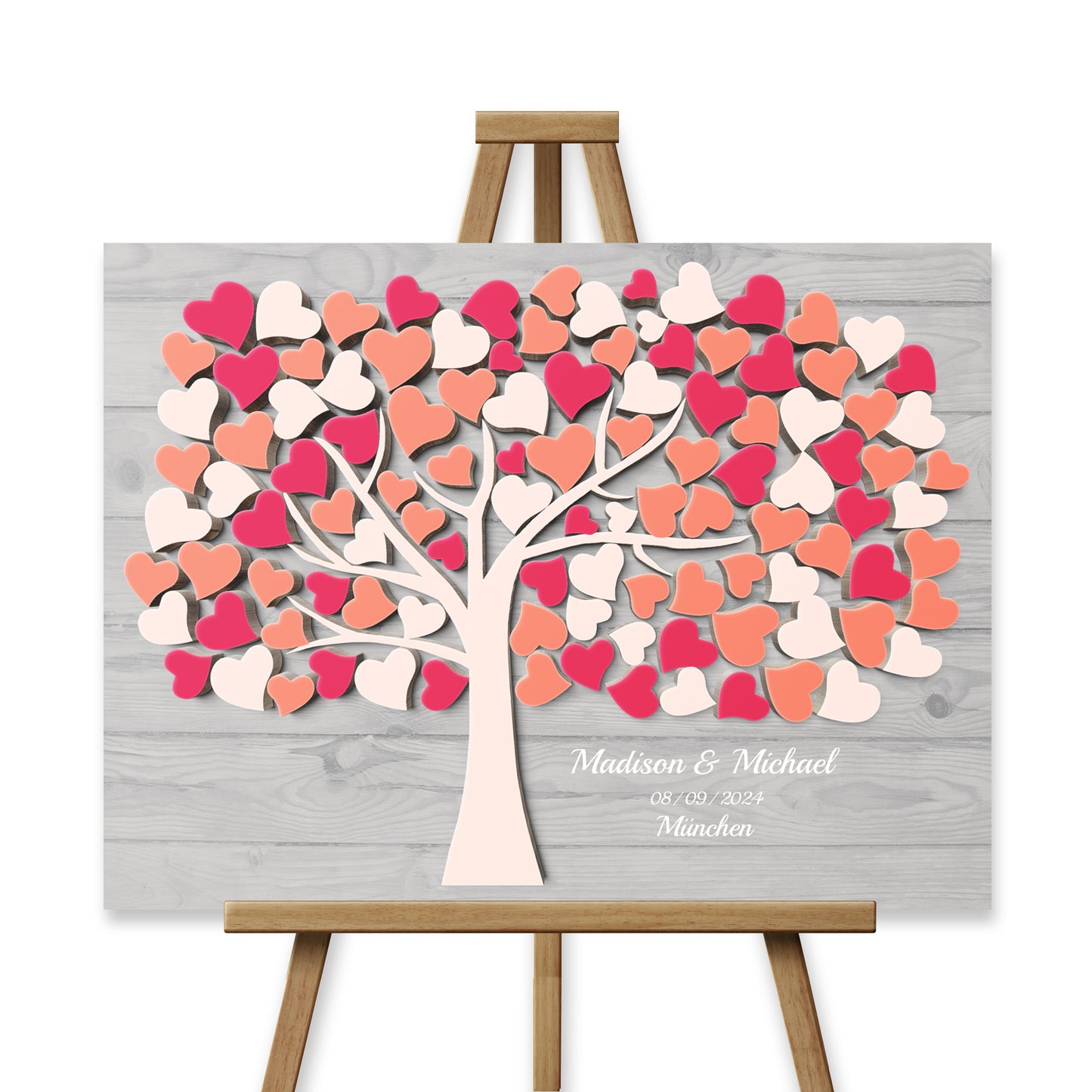 Hochzeitsgästebuch alternative Gästebücher zur Hochzeit Pink