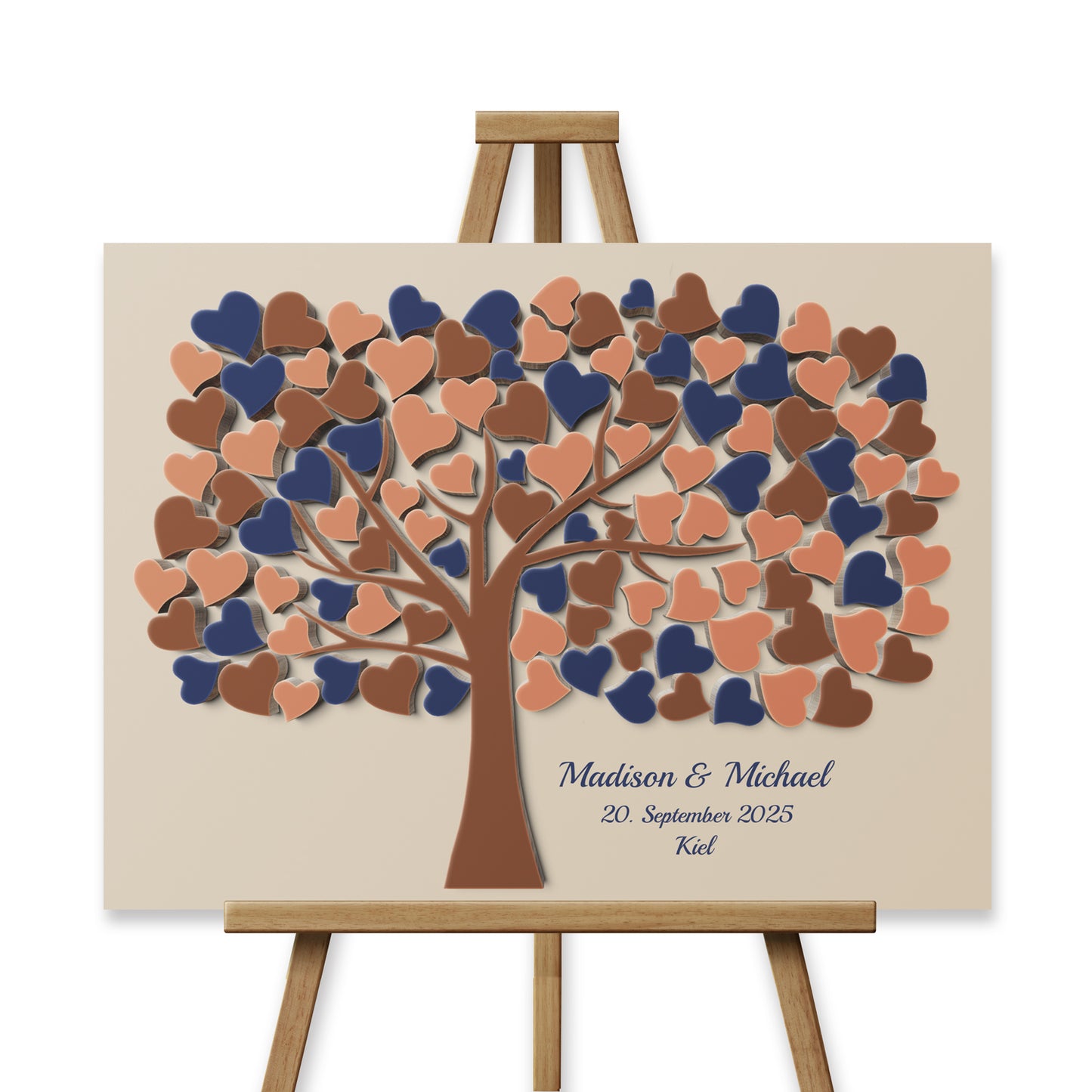 Hochzeitsgästebuch alternative Gästebücher zur Hochzeit Blau2