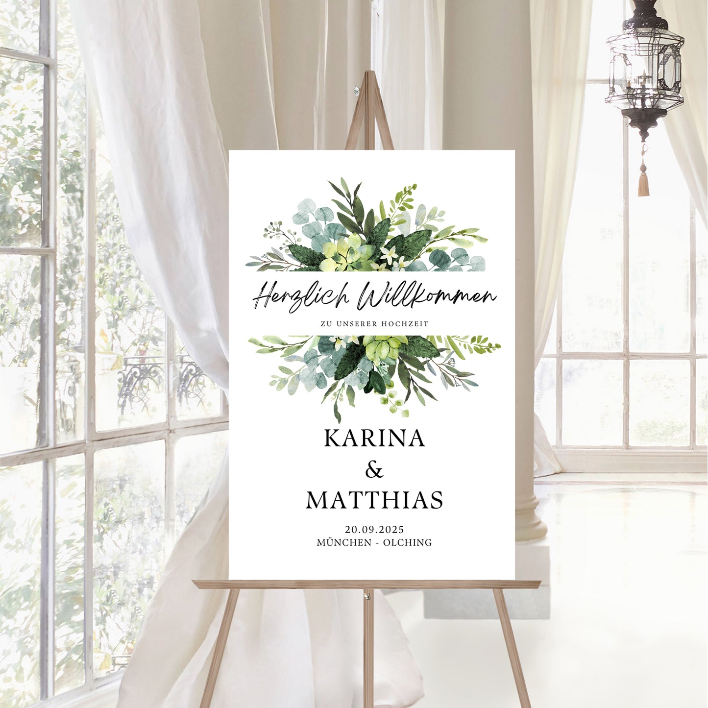 Eukalyptus nr.2 Hochzeitsschild Hochzeit Poster Hochzeitsgeschenk