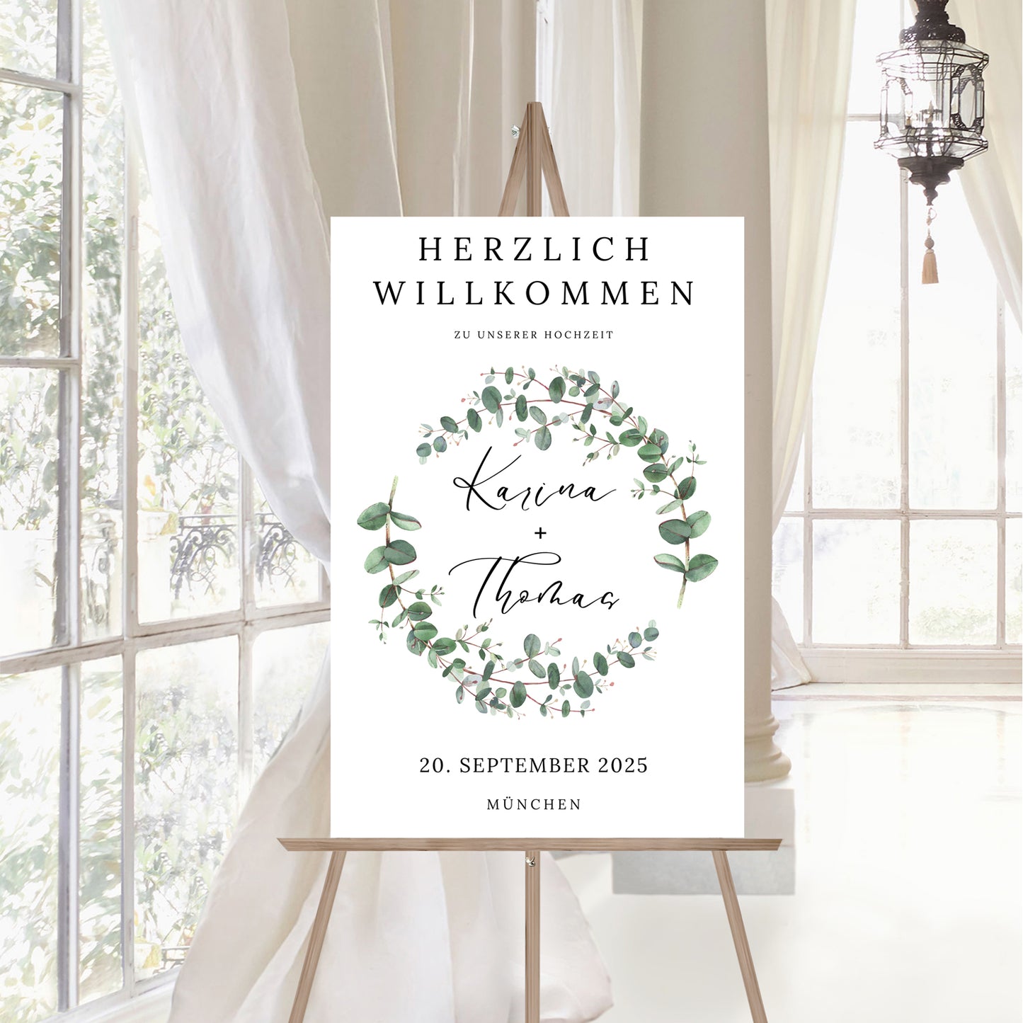 Eukalyptus nr.3 Hochzeitsschild Hochzeit Poster Hochzeitsgeschenk