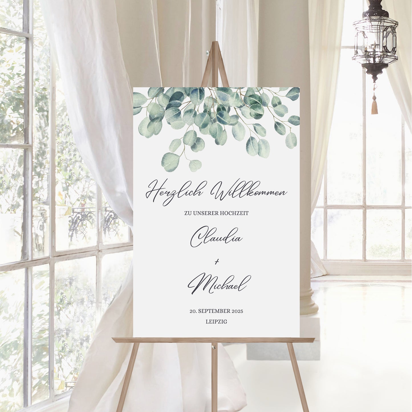 Eukalyptus nr.4 Hochzeitsschild Hochzeit Poster Hochzeitsgeschenk