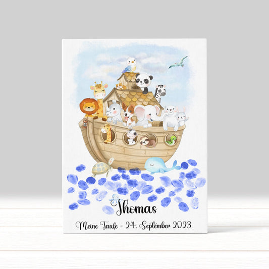 Taufgeschenk Fingerabdruck-Gästebuch Taufe