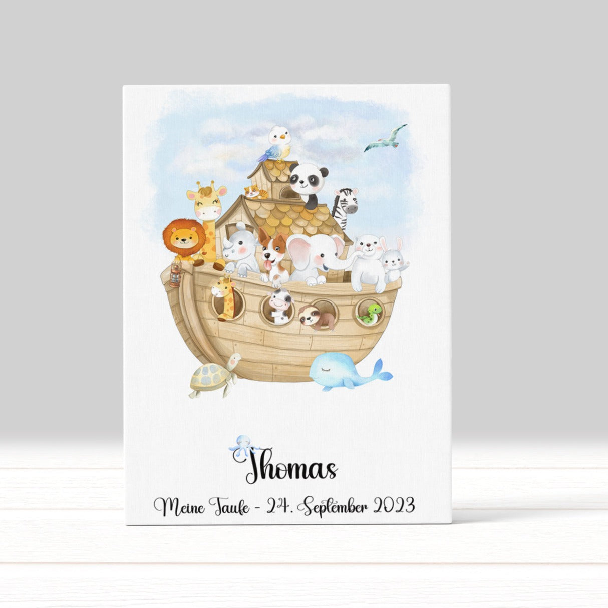 Taufgeschenk Fingerabdruck-Gästebuch Taufe