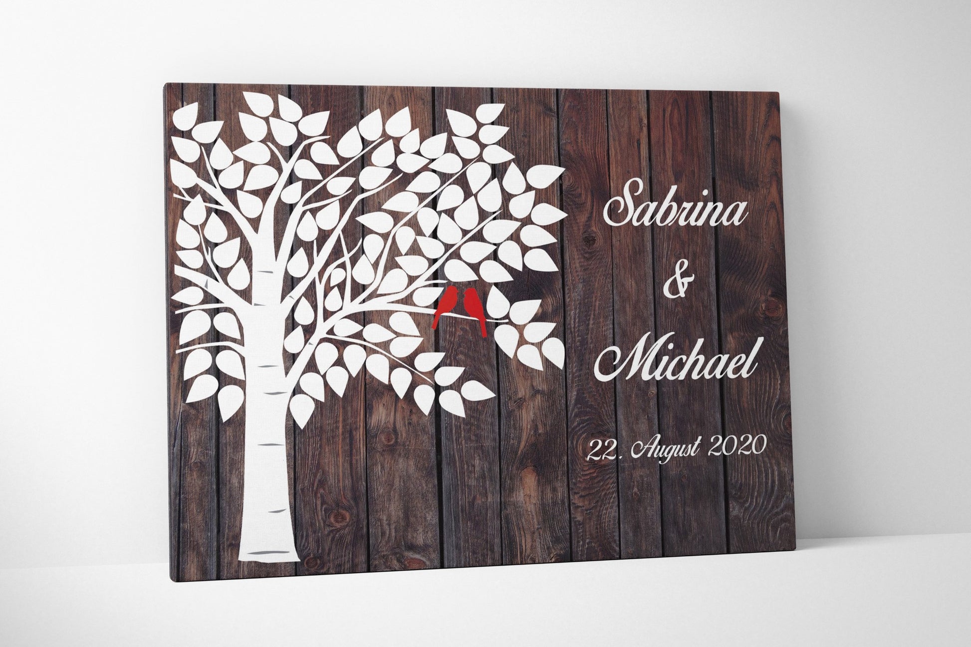 Hochzeitsgeschenk Wedding Tree, Hochzeitsbaum Digitaldruckdatei zum Selbstausdrucken