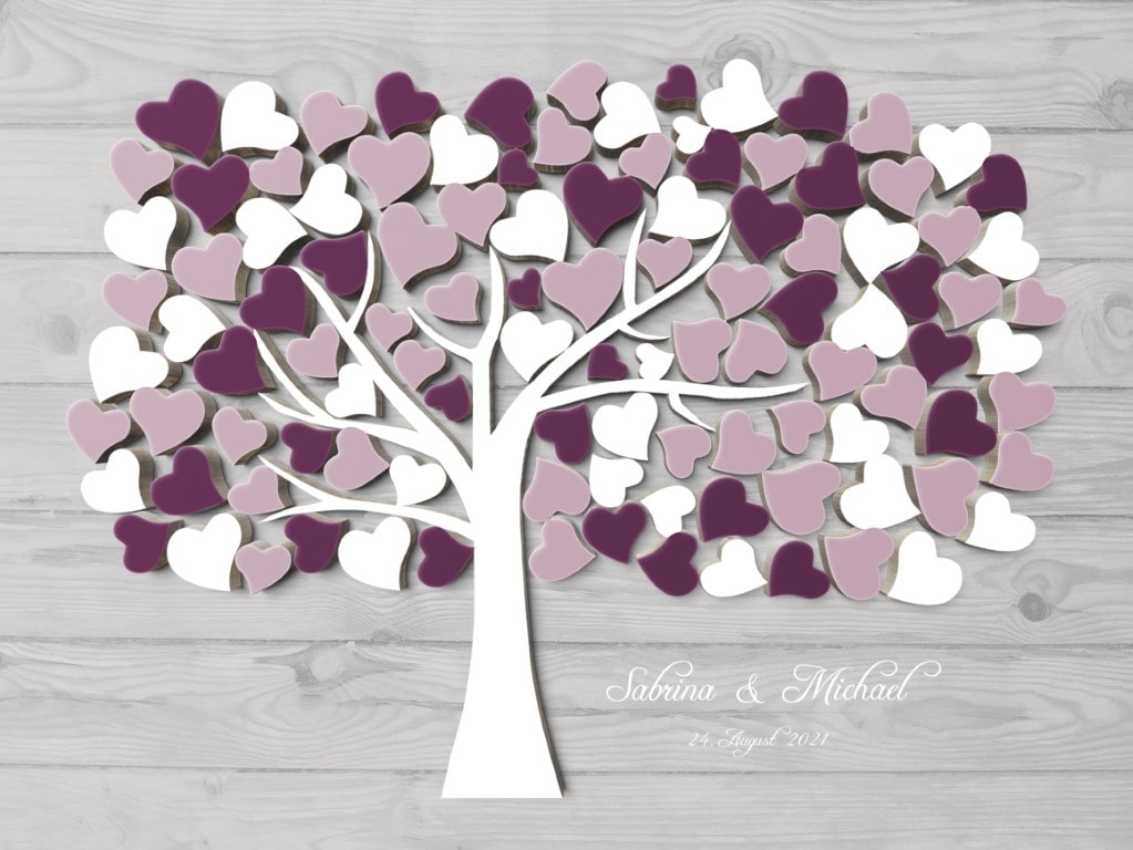 Beere Hochzeitsgästebuch & alternative Gästebücher zur Hochzeit