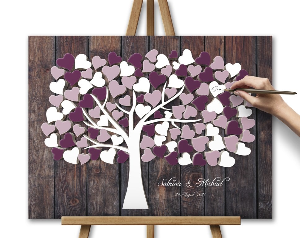 Beere Hochzeitsgästebuch & alternative Gästebücher zur Hochzeit