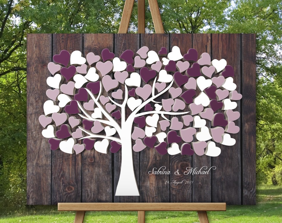 Beere Hochzeitsgästebuch & alternative Gästebücher zur Hochzeit