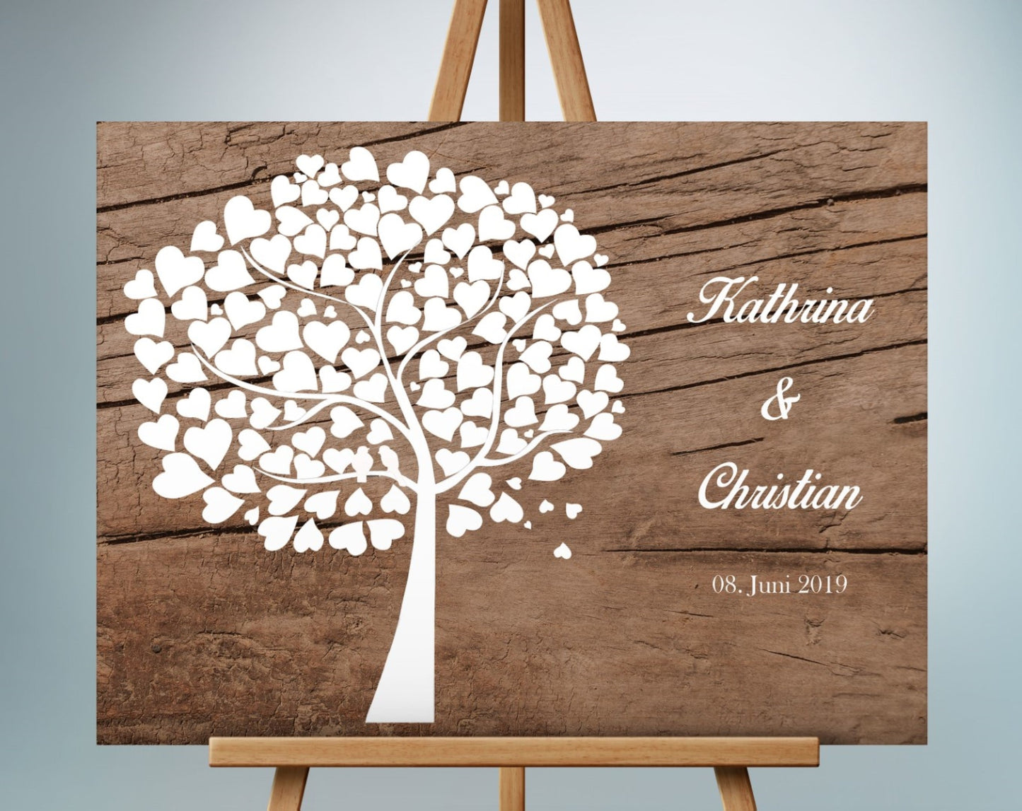 Hochzeitsgästebuch Gästebaum Hochzeitsbaum Boho