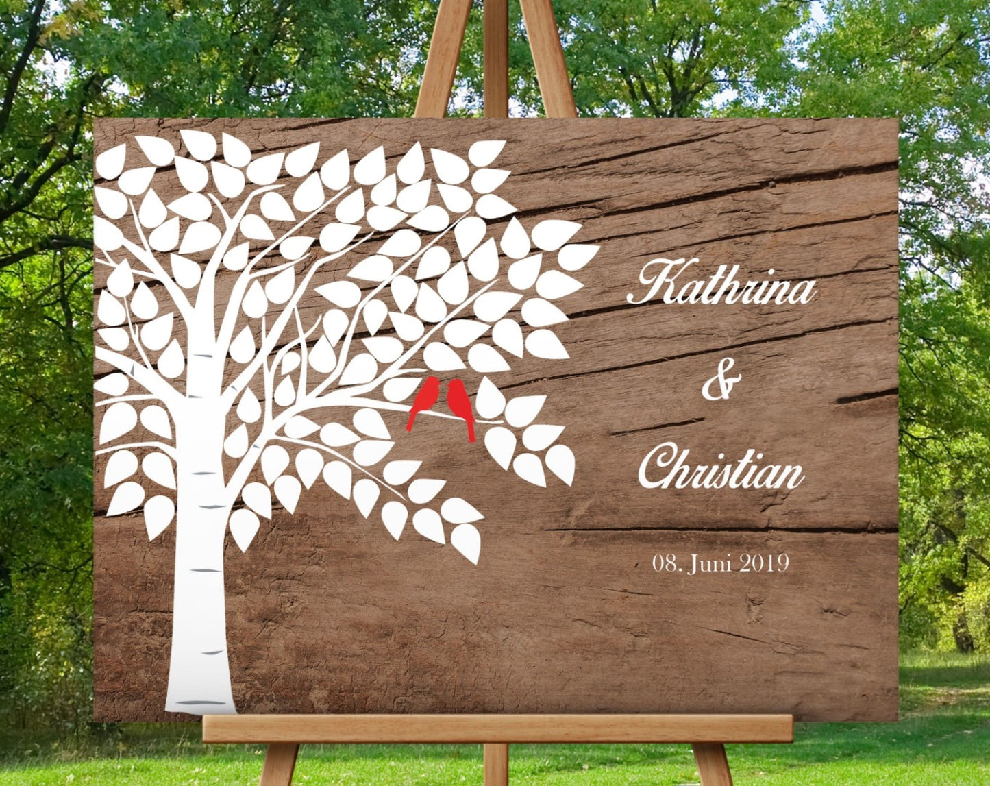 Hochzeitsgästebuch Gästebaum Hochzeitsbaum