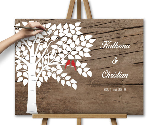Hochzeitsgästebuch Gästebaum Hochzeitsbaum