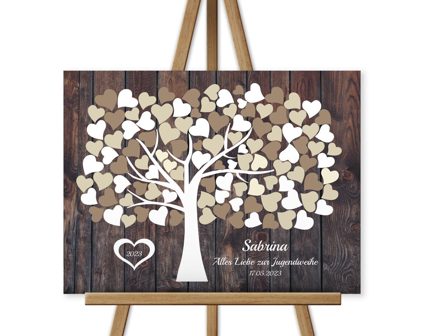 Jugendweihe Geschenk Gästebuch Herz für Mädchen Junge