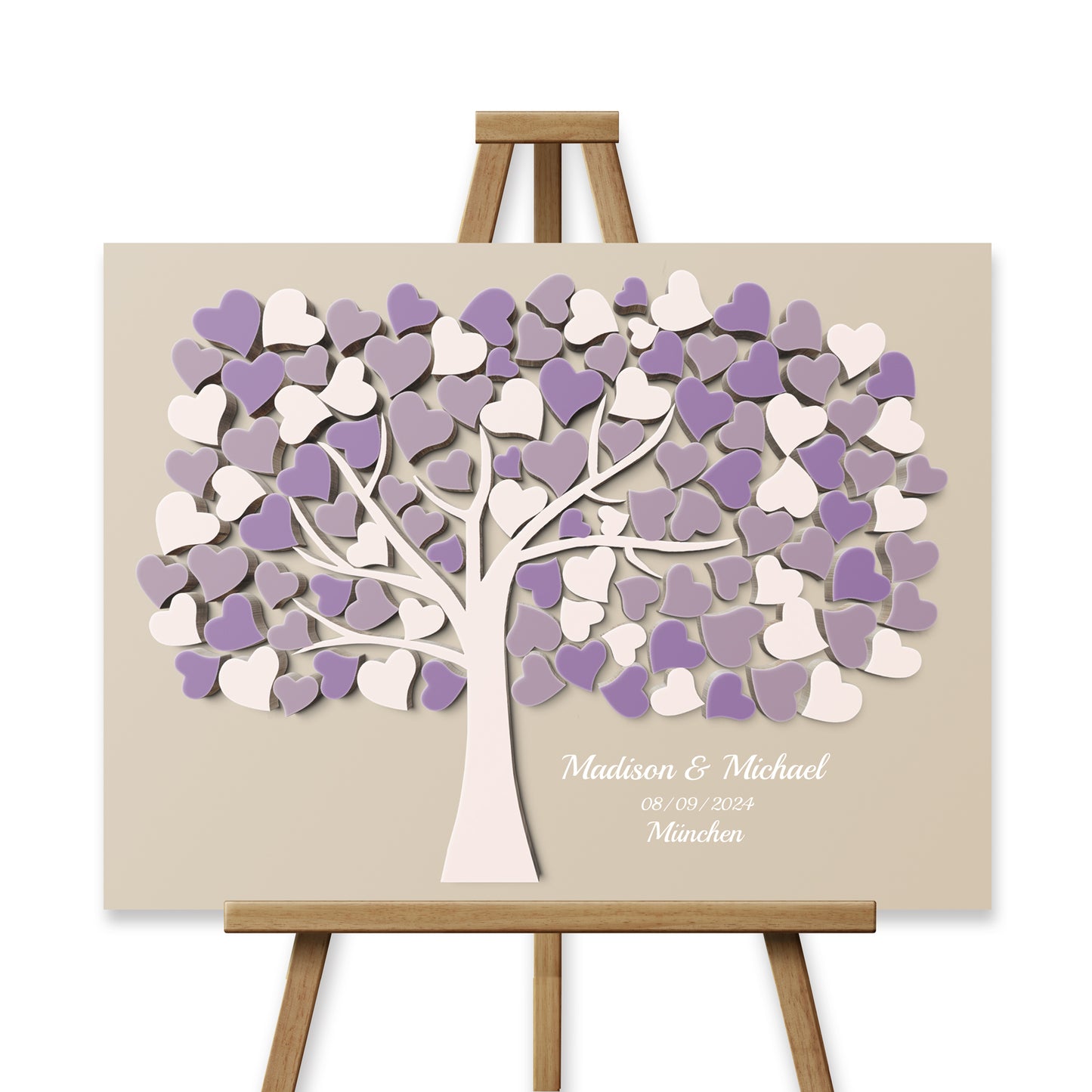 Hochzeitsgästebuch alternative Gästebücher zur Hochzeit Lavendel