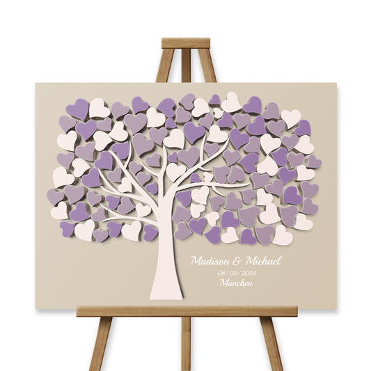 Hochzeitsgästebuch alternative Gästebücher zur Hochzeit Lavendel