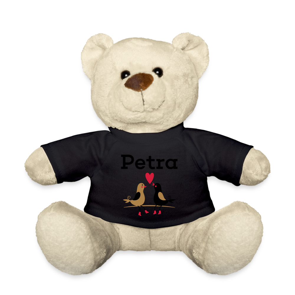 Personalisiertes Kuscheltier Stofftier Teddy - Schwarz