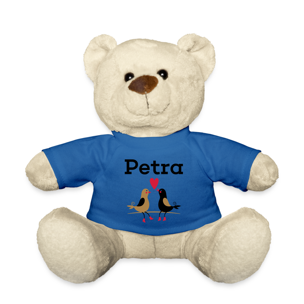 Personalisiertes Kuscheltier Stofftier Teddy - Königsblau