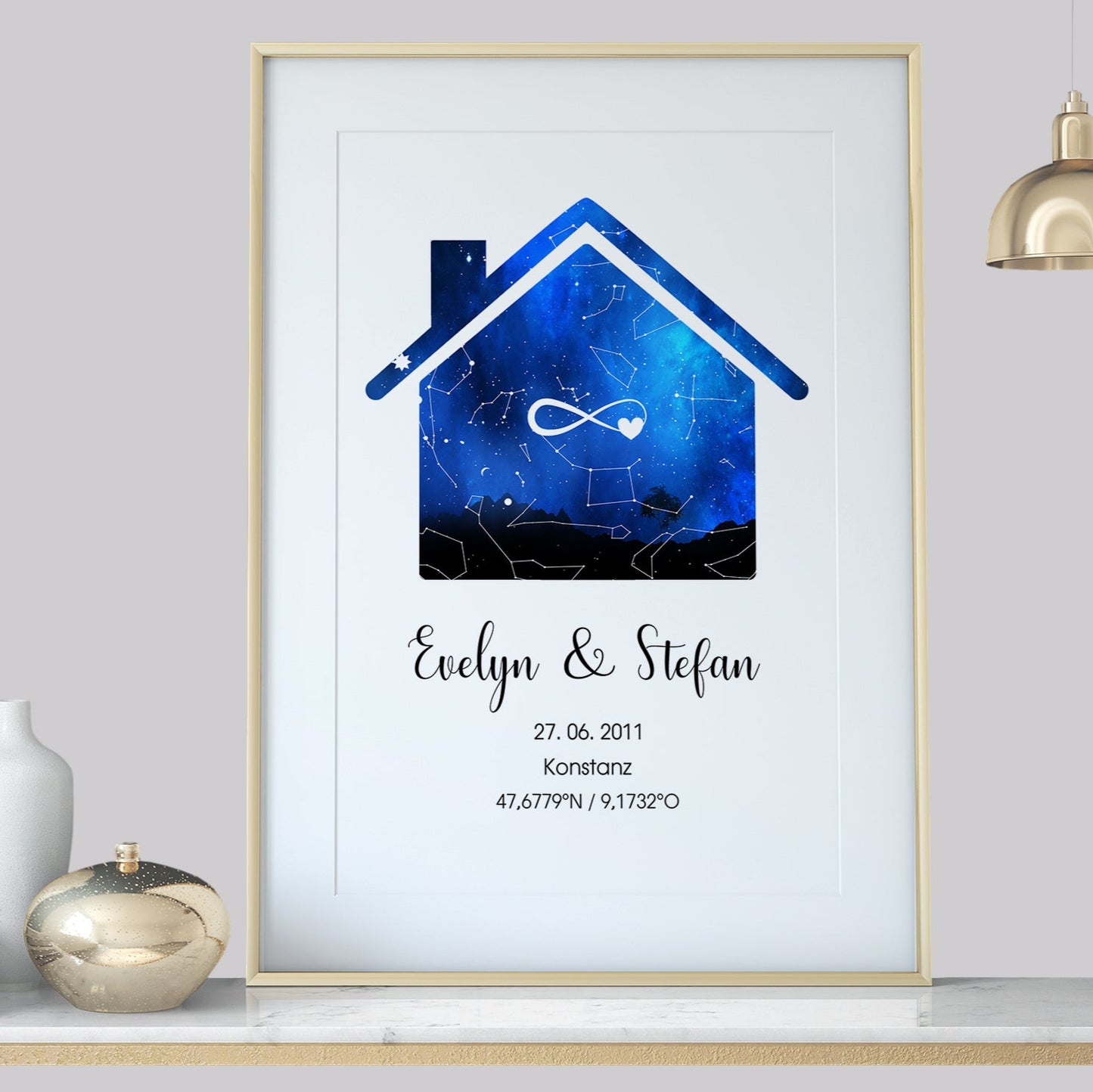 Sternenkarte Digitale Datei Sternenhimmel personalisiert