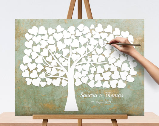 Gästebuch Hochzeit, Hochzeitsgästebuch Vintage Boho