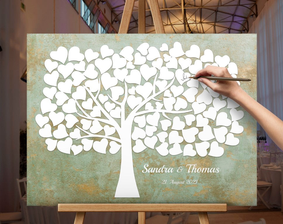 Gästebuch Hochzeit, Hochzeitsgästebuch Vintage Boho