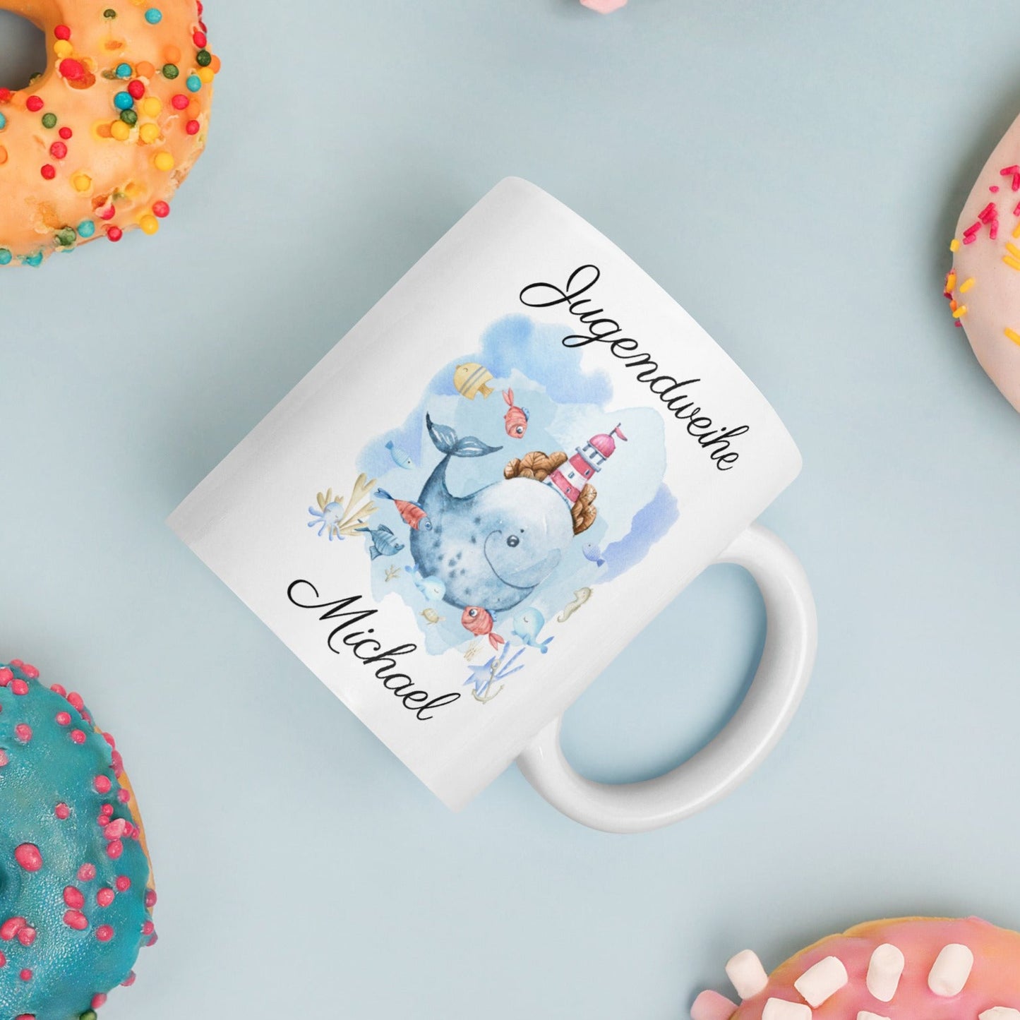 Jugensweihe Geschenk personalisierte Tasse