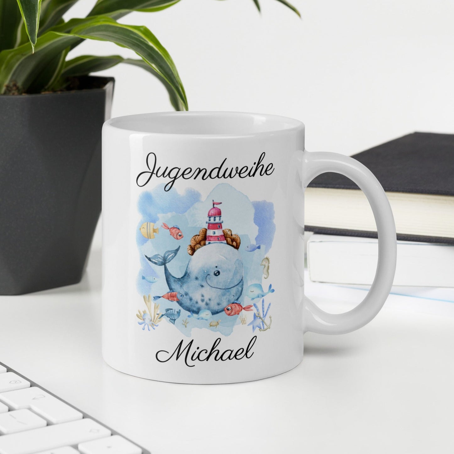 Jugensweihe Geschenk personalisierte Tasse